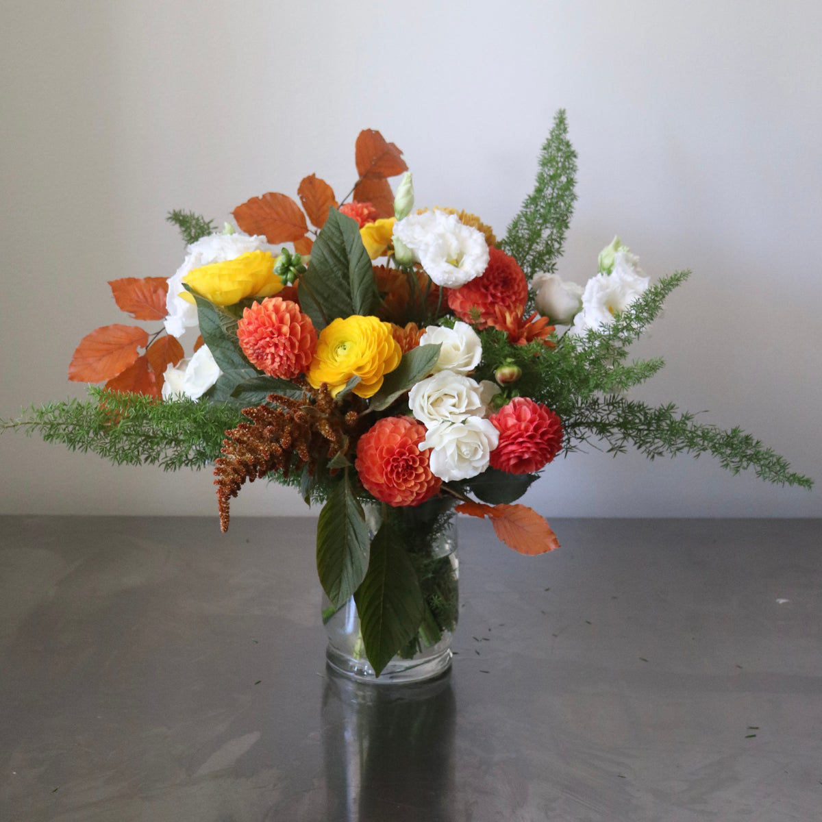Fall Hues Florist's Choice Vase Arrangement