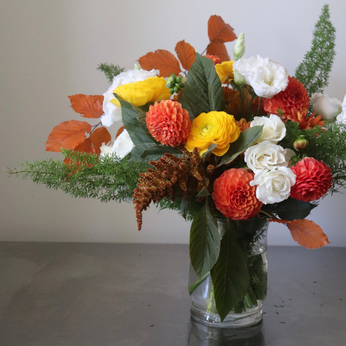 Fall Hues Florist's Choice Vase Arrangement